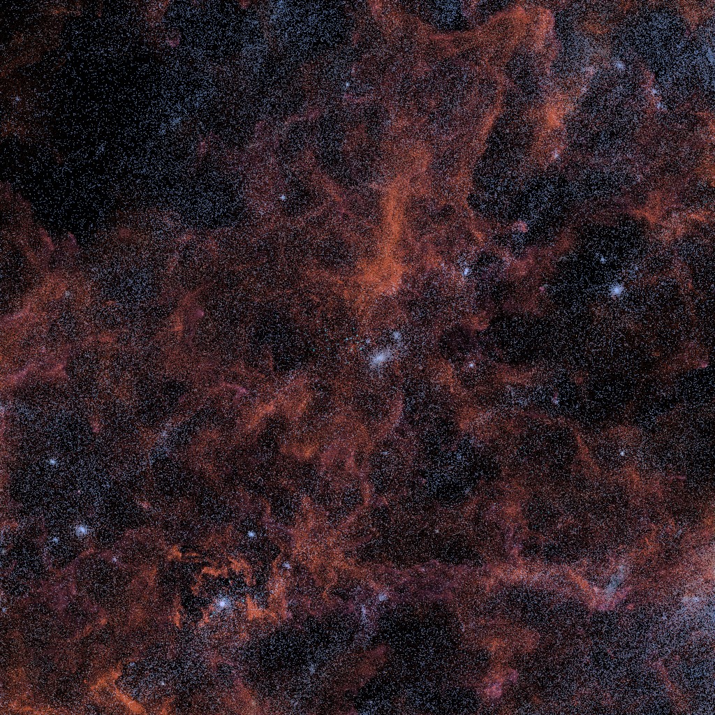 Simulated star-forming regions along the galactic bar